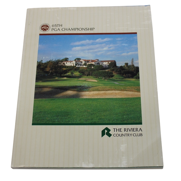 1983 PGA Championship at Riviera Country Club Program - Hal Sutton Winner