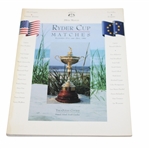 1991 Ryder Cup at Kiawah Island Ocean Course Program