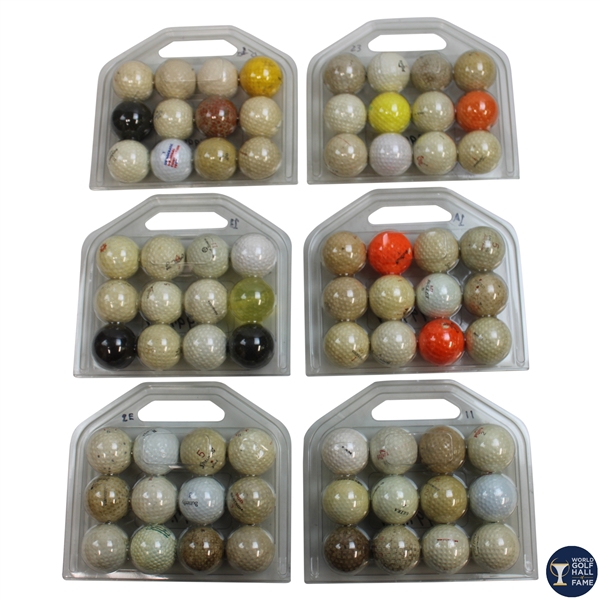 Six (6) Dozen Various Logo, Course & Player Logo Golf Balls - World Golf Hall of Fame Collection