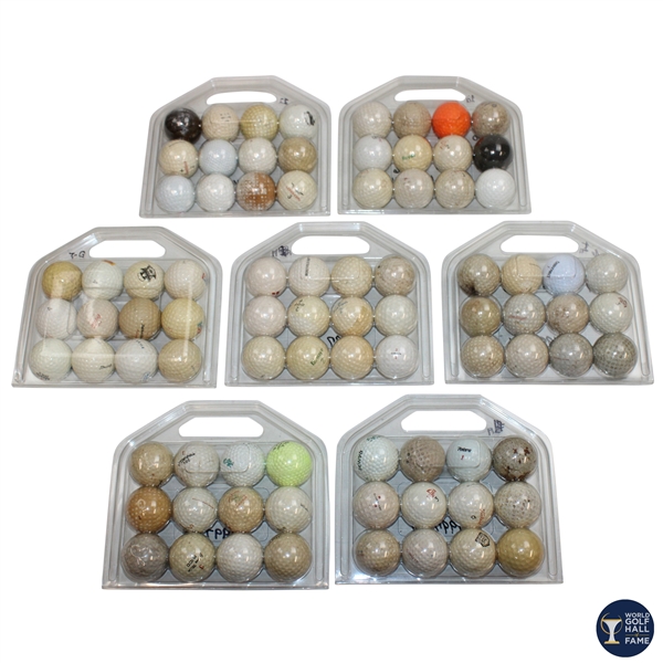 Seven (7) Dozen Various Logo, Course & Player Logo Golf Balls - World Golf Hall of Fame Collection