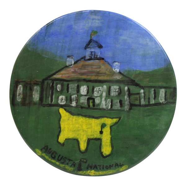 Augusta National Logo & Clubhouse Hand Painted Ceramic Tray/Bowl