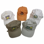 Four (4) 2015 Masters Tournament Various Dated, Par-3 & Large Logo Hats w/2015 US Open Hat