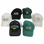 Six (6) 2007 & 2013 Masters Tournament Various Dated, Par-3 & Large Logo Hats