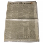 1819 Caledonian Mercury Early 19th Century Newspaper - St Andrews Gold Medal Play Announcement