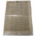 1819 Caledonian Mercury Early 19th Century Newspaper - Edinburgh Burntsfield Links Golfing Society Gold Medal Content