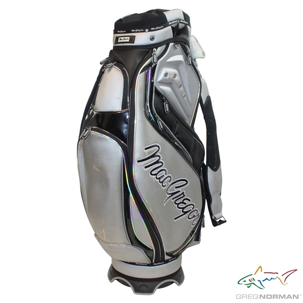 Greg Normans Personal MacGregor Silver with Black Full Size Golf Bag