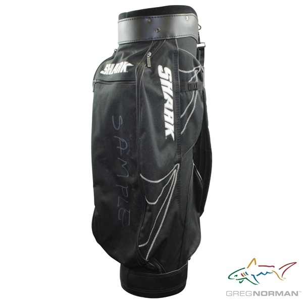 Greg Normans Personal Shark Sample Full Size Black Golf Bag