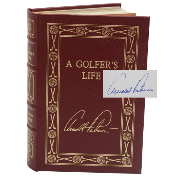 Arnold Palmer Signed 1999 A Golfers Life Deluxe Ltd Ed Book #1903/2500 w/Card JSA ALOA