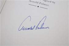Arnold Palmer Signed 1999 'A Golfers Life' Deluxe Ltd Ed Book #1903/2500 w/Card JSA ALOA