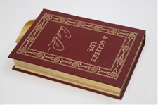Arnold Palmer Signed 1999 'A Golfers Life' Deluxe Ltd Ed Book #1903/2500 w/Card JSA ALOA