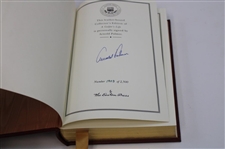 Arnold Palmer Signed 1999 'A Golfers Life' Deluxe Ltd Ed Book #1903/2500 w/Card JSA ALOA
