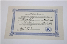 Arnold Palmer Signed 1999 'A Golfers Life' Deluxe Ltd Ed Book #1903/2500 w/Card JSA ALOA