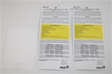 2008 Us Open At Torrey Pines Grounds Ticket Set