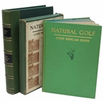 1931 1st Ed 'Natural Golf' Signed By Author John Duncan Dunn