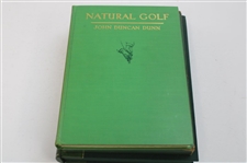 1931 1st Ed 'Natural Golf' Signed By Author John Duncan Dunn