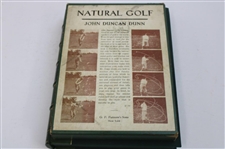 1931 1st Ed 'Natural Golf' Signed By Author John Duncan Dunn