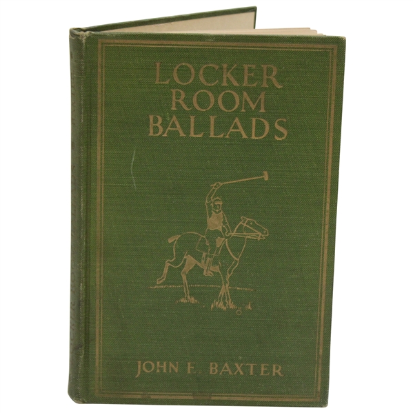 1923 Locker Room Ballads Signed By Author John Baxter
