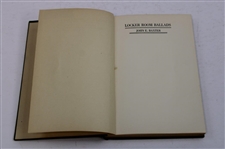 1923 'Locker Room Ballads' Signed By Author John Baxter