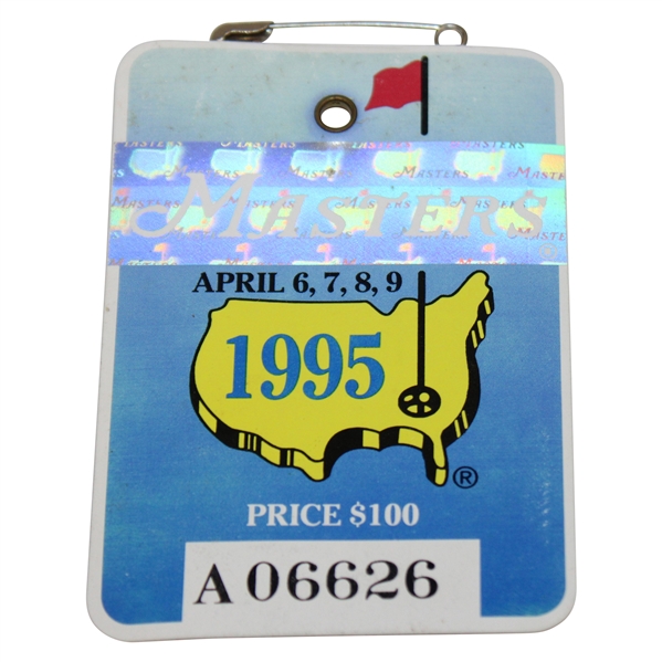 1995 Masters Tournament SERIES Badge #A06626- Ben Crenshaw Win