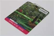 2020 Masters Tournament SERIES Badge #S01663 - Dustin Johnson Winner