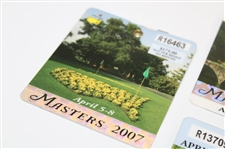2007, 2008, 2009 & 2011 Masters Tournament SERIES Badges - Johnson/Immelman/Cabrera/Schwartzel