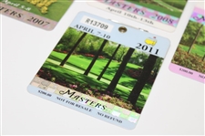 2007, 2008, 2009 & 2011 Masters Tournament SERIES Badges - Johnson/Immelman/Cabrera/Schwartzel