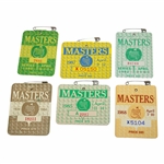 1980, 1982, 1984, 1985, 1987 & 1988 Masters Tournament SERIES Badges