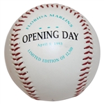 1993 Florida Marlins Inaugural Season Opening Day Ltd Ed Baseball - April 5th