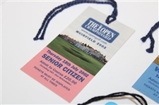 Four (4) The Open Championship Tickets - 2001 Wed. & Friday , 2002 Thursday, & 2002 Members Clubhouse