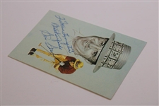 Sam Snead Signed Side Saddle Putting Postcard - Personalized JSA #PP71864