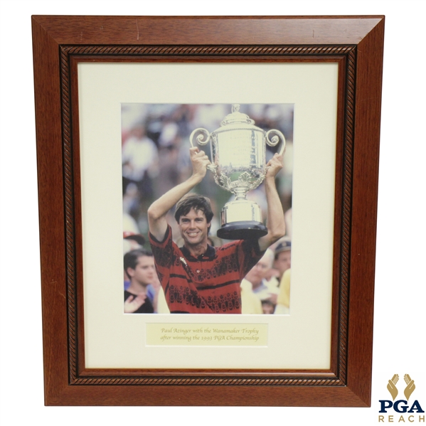 Paul  Azinger with 1993 PGA Championship Wanamaker Trophy Photo