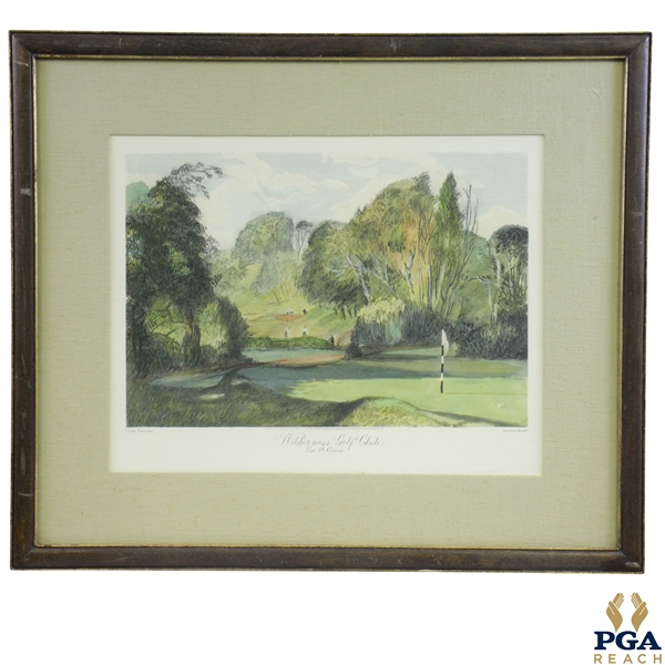 Wilderness Golf Club The 4th Green Print by Earnest Greenwood & Lawrence Josset - Framed