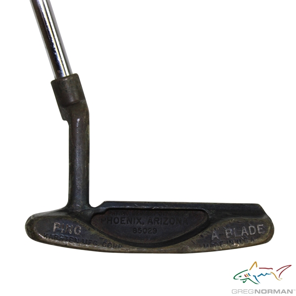 Greg Normans Personal Used PING A-Blade Putter 