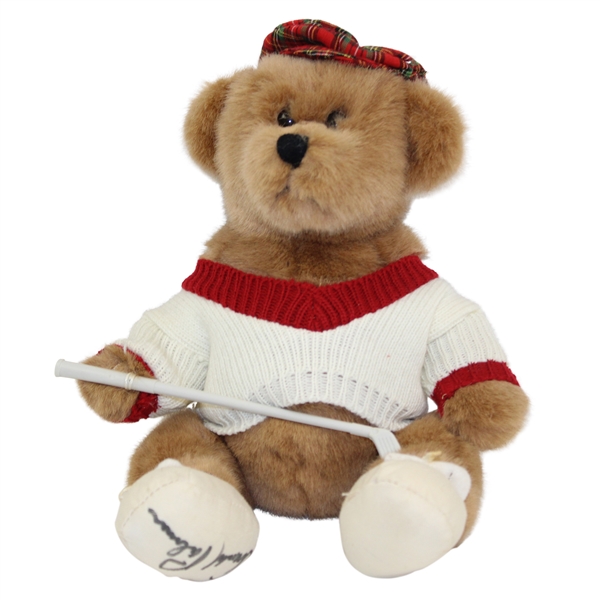 Arnold Palmer Signed Golfer Teddy Bear JSA ALOA