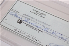 Sam Snead Signed 7/17/1991 Personal Check to Grand Piano & Furniture PSA/DNA 83511560 GEM MT 10