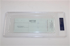 Sam Snead Signed 7/17/1991 Personal Check to Grand Piano & Furniture PSA/DNA 83511560 GEM MT 10