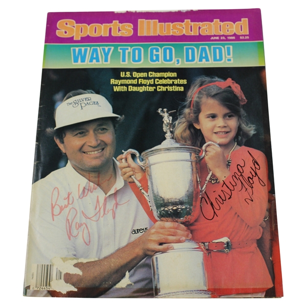 Ray Floyd & Daughter Christina Signed 1986 Sports Illustrated Cover Only JSA ALOA