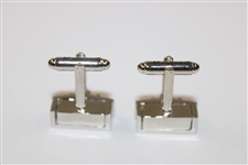 Masters Tournament Clubhouse Silver Cuff Links in Original Box - Made in Italy