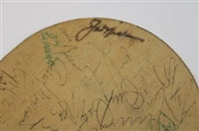 Firestone Employee Tag with 20+ Signatures Incl, Nicklaus, Player, Watson JSA ALOA
