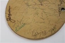 Firestone Employee Tag with 20+ Signatures Incl, Nicklaus, Player, Watson JSA ALOA