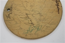 Firestone Employee Tag with 20+ Signatures Incl, Nicklaus, Player, Watson JSA ALOA