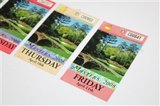 2008 Masters Tournament Tuesday, Wednesday, Thursday & Friday Tickets