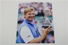Four (4) Signed (Langer, Els, Kite, Nichols) Golf Photographs Major Winners  JSA ALOA