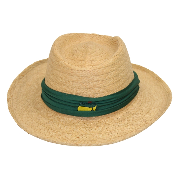 Masters Tournament Biltmore Straw Hat with Pine Green Band - L/XL