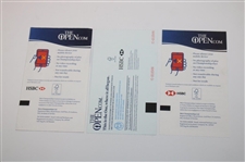 Six (6) The Open Championship Tickets/Passes-  2009, 2012, 2015, 2017 & 2019(x2)