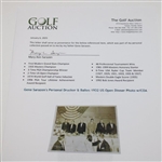 Gene Sarazen's Personal Drucker & Baltes 1932 US Open Dinner Photo w/COA