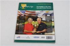 2011 The President's Cup at Royal Melbourne Program w/Eight (8) 2011 The President's Cup Pins