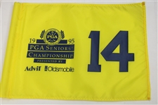1995 PGA Seniors Champ Flag with Gut Altentann G&CC & Salem Country Club White Course Flag