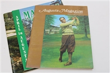 1965 Masters Week 'April in Augusta' Magazine Plus 1978 & 1980 Augusta Magazines