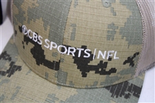 Five (5) Various Official CBS Sports Media Issued NFL Hats - Unworn